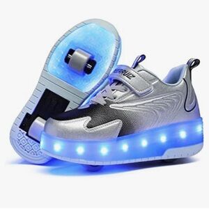 Peerruiz LED USB Chargeable Adult Heely’s Multi-Colored Lights Size 41 Unisez